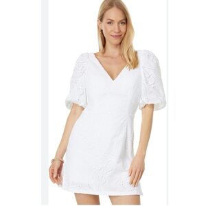 Lily Pulitzer White Eyelet Celestina Romper in size 00